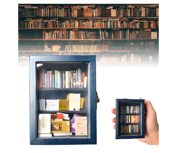 Miniature Anti-Anxiety Bookshelf Match Box Gift