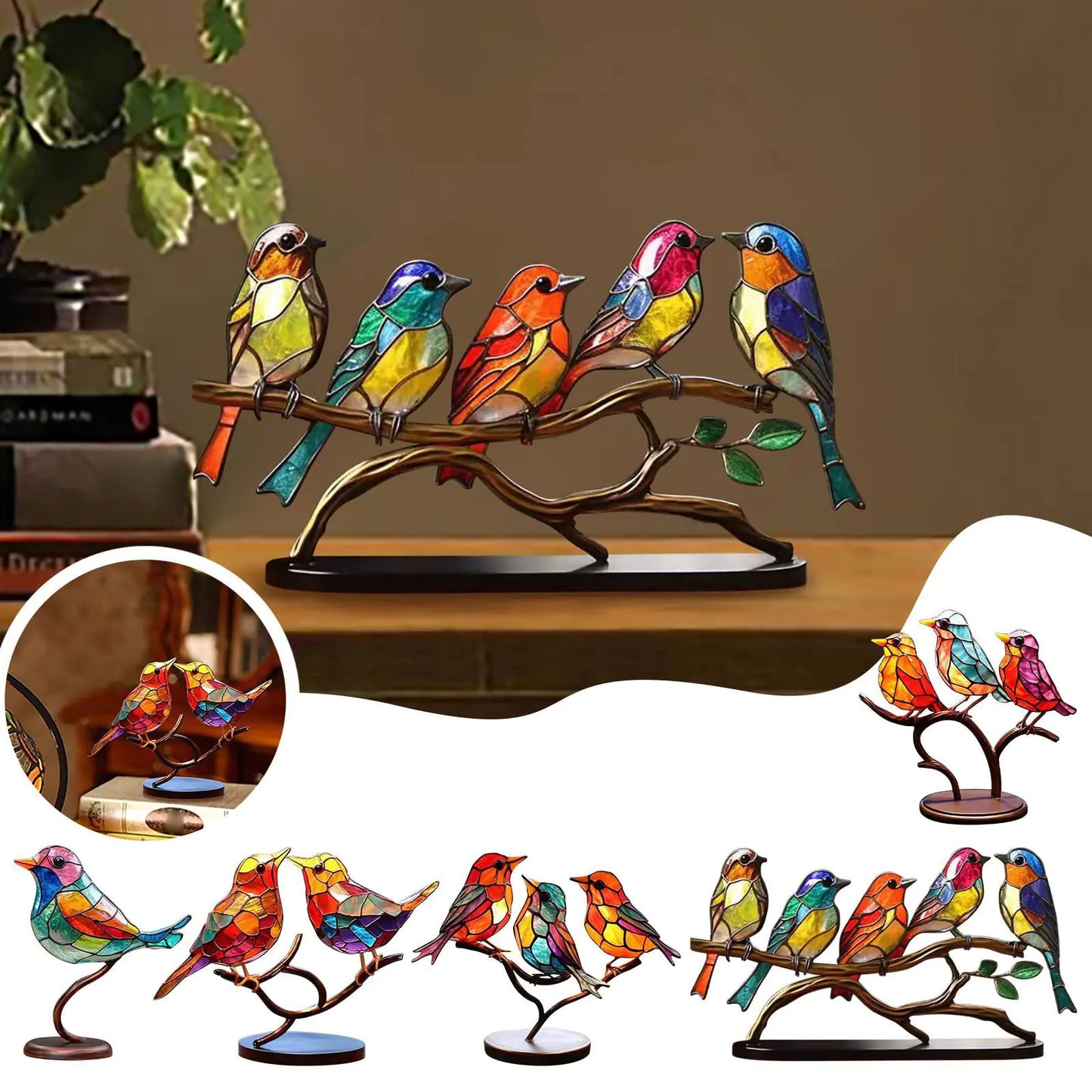Bird Series Alloy Home Decor Figurines